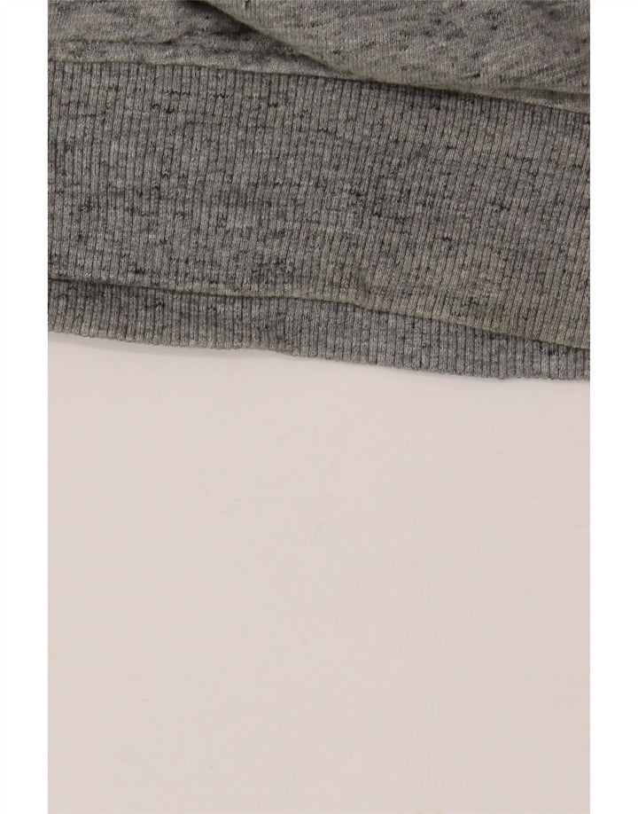 CALVIN KLEIN JEANS Suéter gráfico masculino pequeno cinza manchado