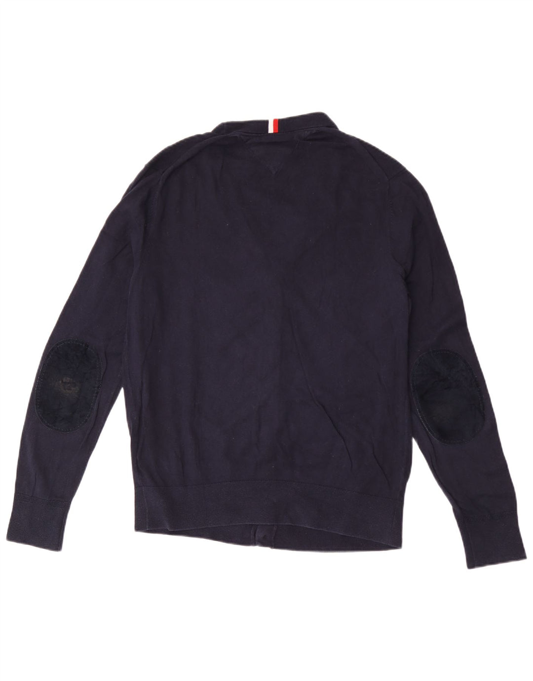 Suéter cardigã masculino Tommy Hilfiger grande algodão azul marinho