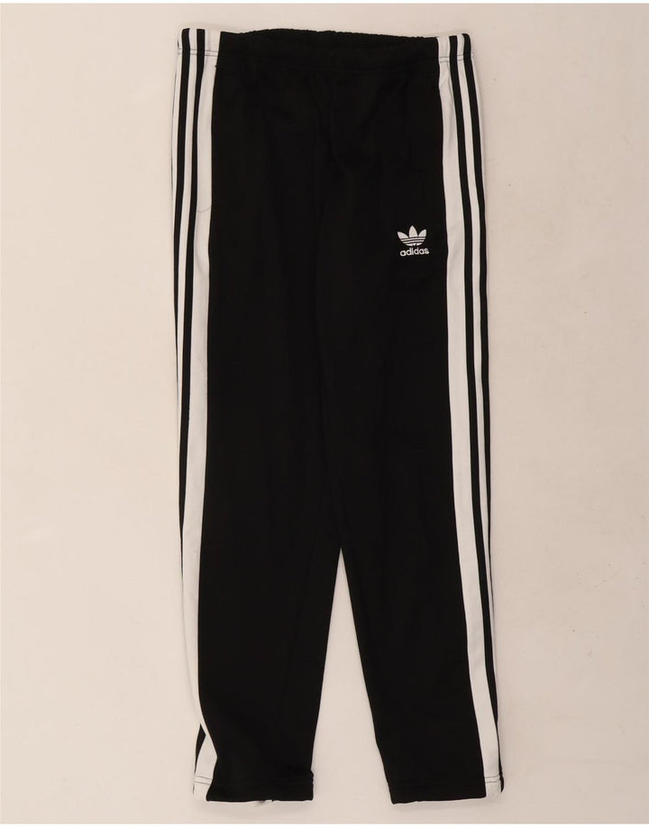Calça de treino masculina Adidas médio preto colorblock poliéster