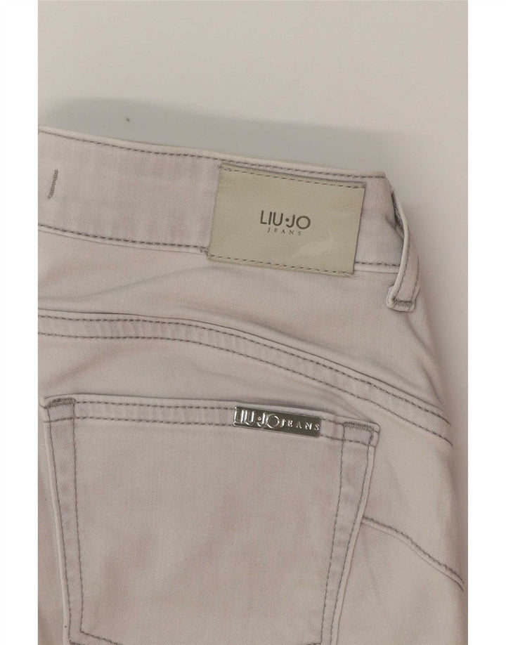 Liu Jo Jeans Slim Feminino W28 L31 Cinza Geométrico