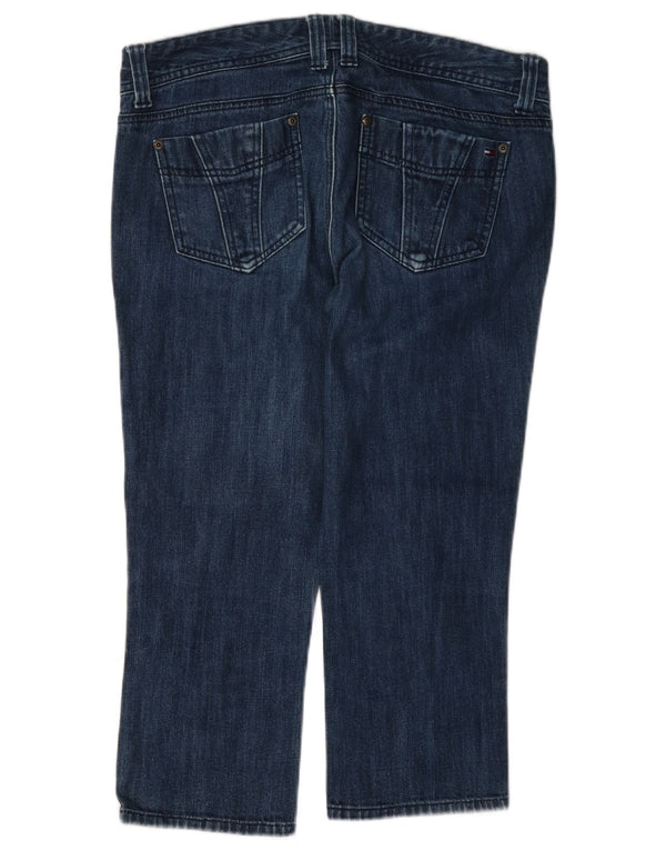 Jeans Tommy Hilfiger feminino capri EUA 10 grande W32 L21 azul