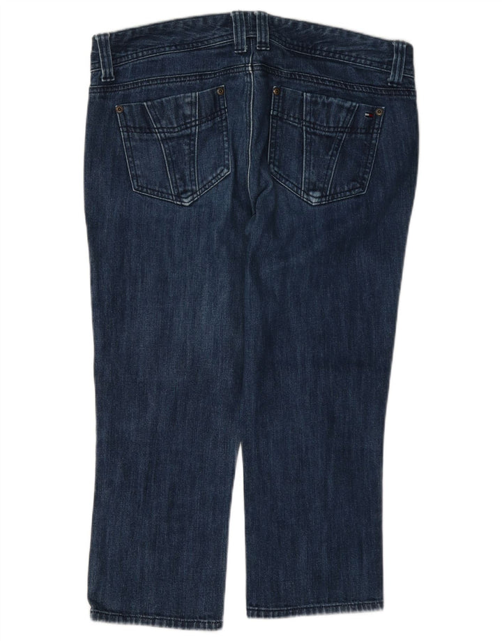 Jeans Tommy Hilfiger feminino capri EUA 10 grande W32 L21 azul
