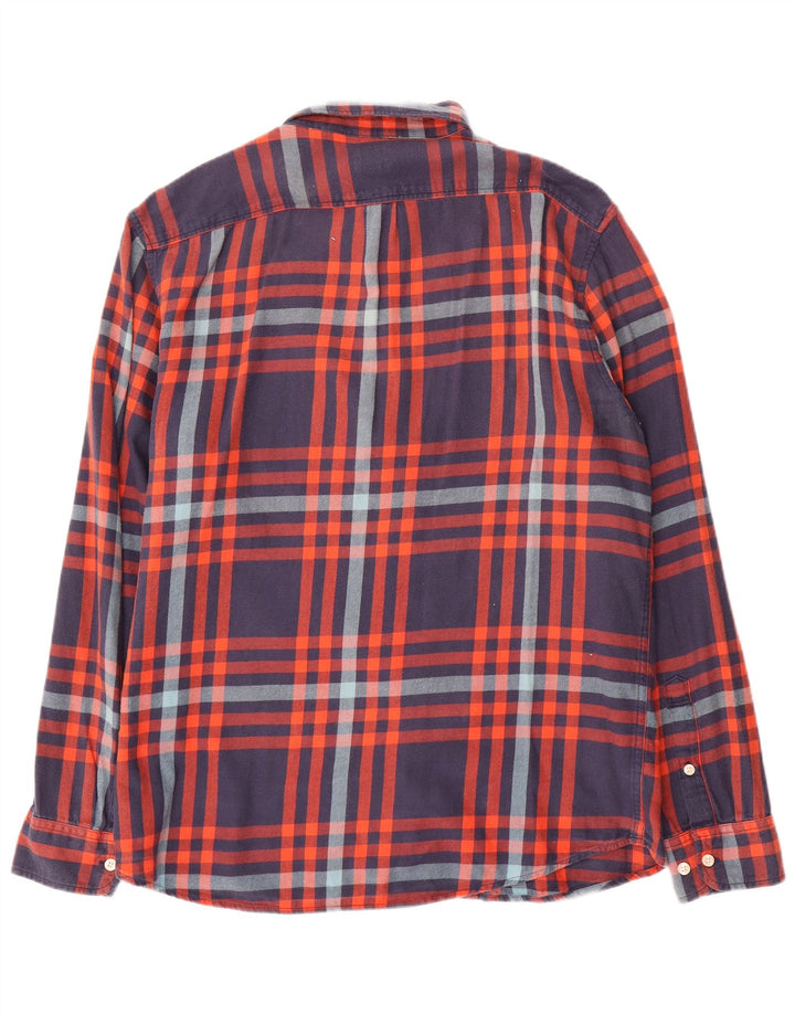 Camisa masculina de flanela Lee XL azul xadrez algodão