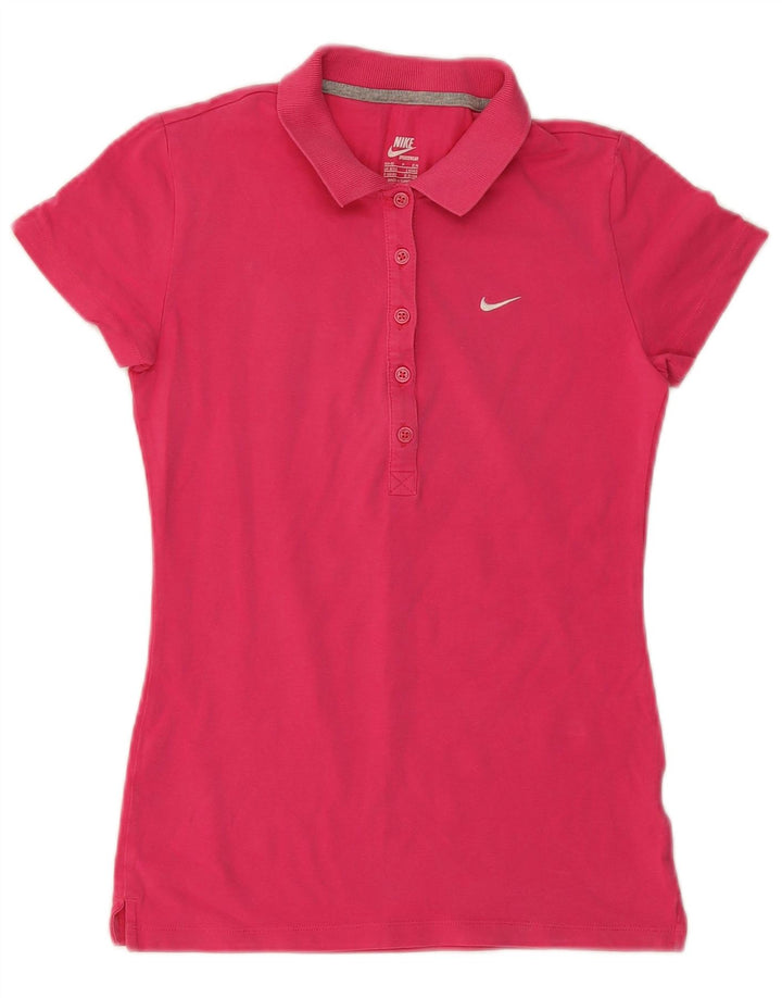Camisa polo feminina Nike US 4/6 pequena rosa