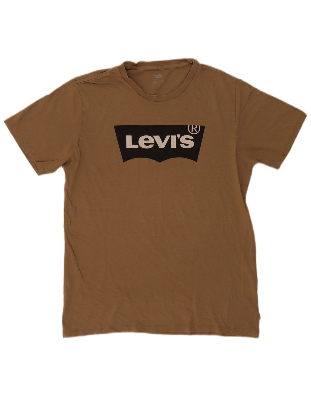 Camiseta gráfica masculina Levi's Top médio algodão bege