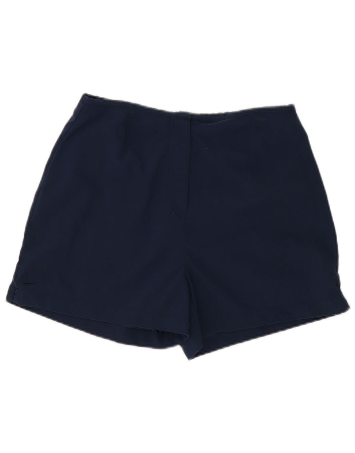 Shorts feminino Nike UK 12 médio W28 azul marinho nylon
