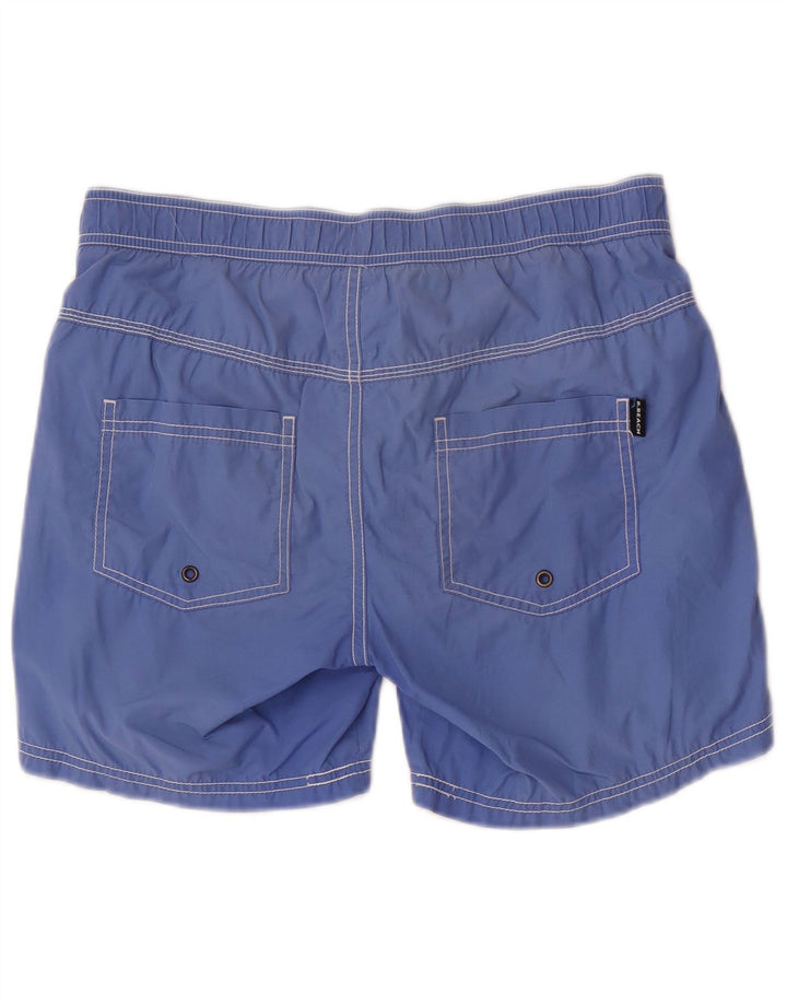Benetton Shorts de banho masculino pequeno azul algodão
