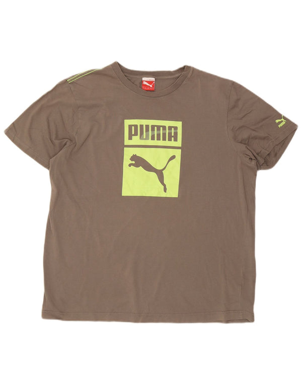 Puma Camiseta Masculina Graphic Top XL Algodão Cinza
