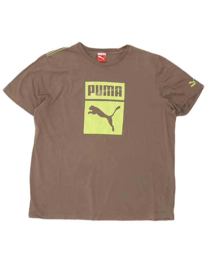 Puma Camiseta Masculina Graphic Top XL Algodão Cinza