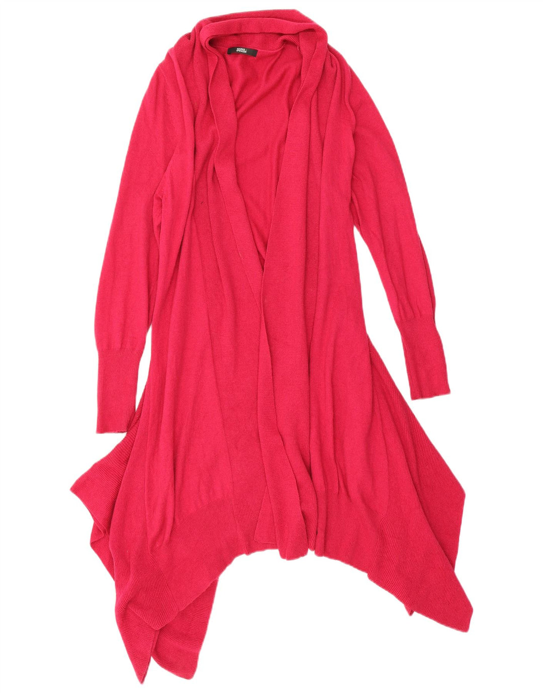 Suéter cardigã assimétrico feminino Marks & Spencer Reino Unido 12 rosa médio