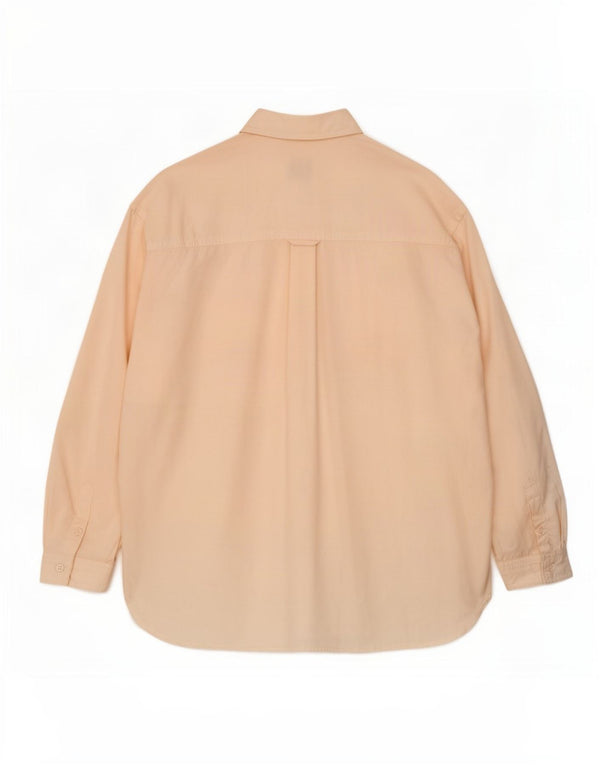 Camisa feminina Fat Face folgada Reino Unido 16 Lyocell rosa grande