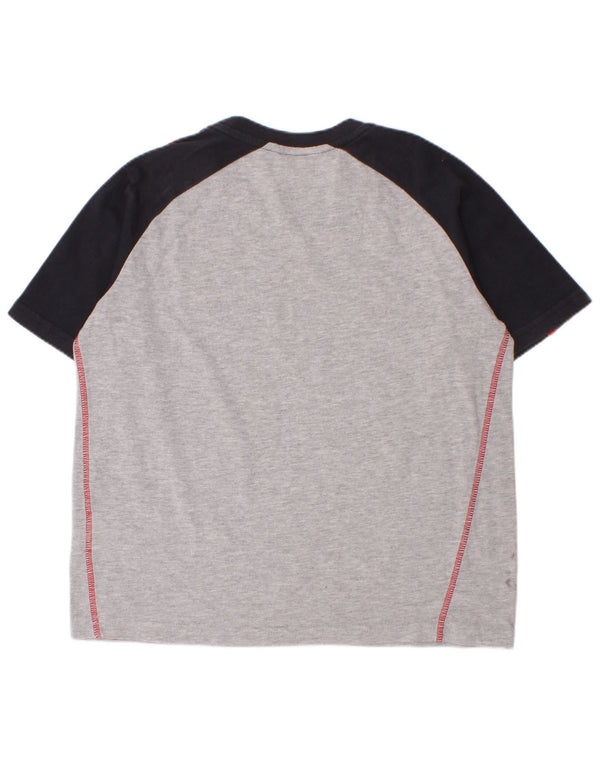 Camiseta Adidas Boys Liverpool Top 9-10 Anos Cinza Colorblock Algodão