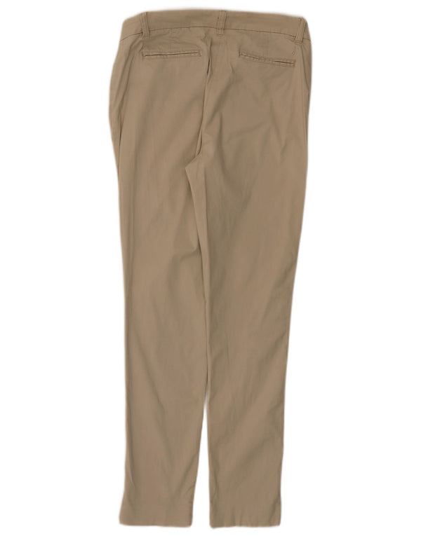 Calça Chino Cônica Feminina Nautica UK 4 XS W28 L28 Algodão Bege