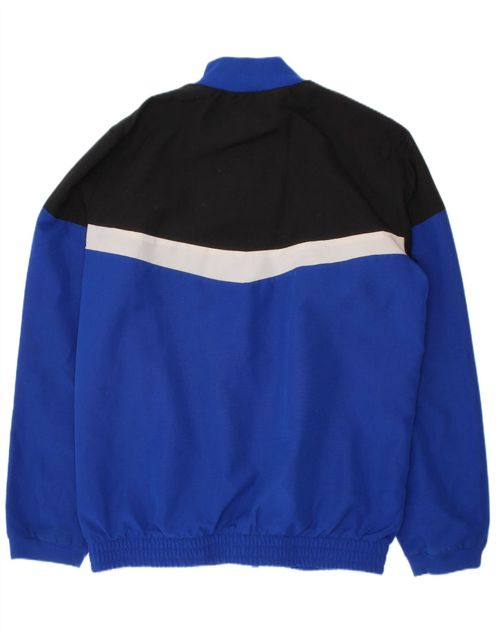Jaqueta Adidas Meninos Treino Top 9-10 Anos Azul Colorblock Poliéster