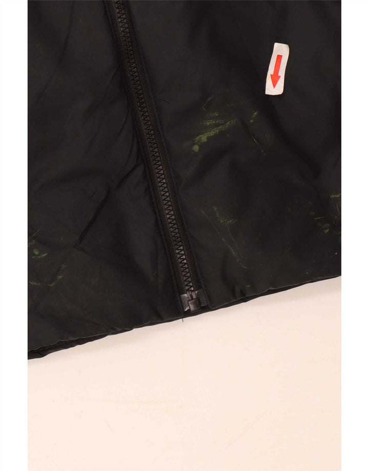 Adidas Mens Jaqueta Acolchoada UK 36 Pequeno Poliéster Preto