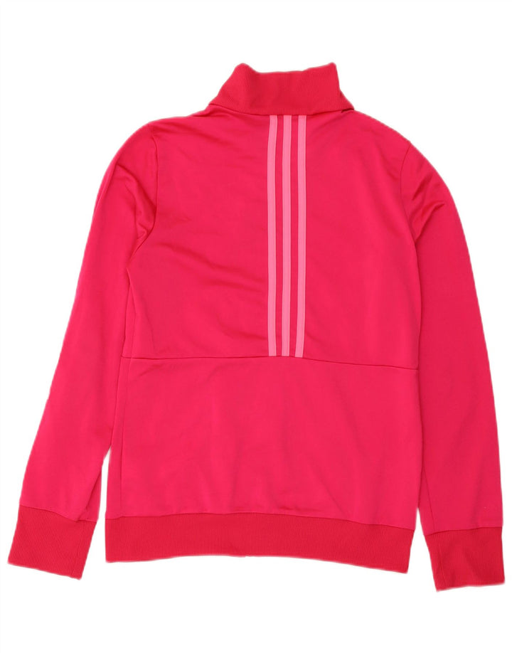 ADIDAS Meninas Graphic Tracksuit Top Jacket 13-14 Anos Rosa Poliéster