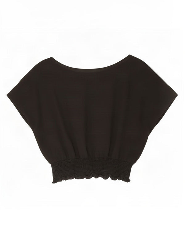 Blusa oversized feminina Zara UK 18 XL preta