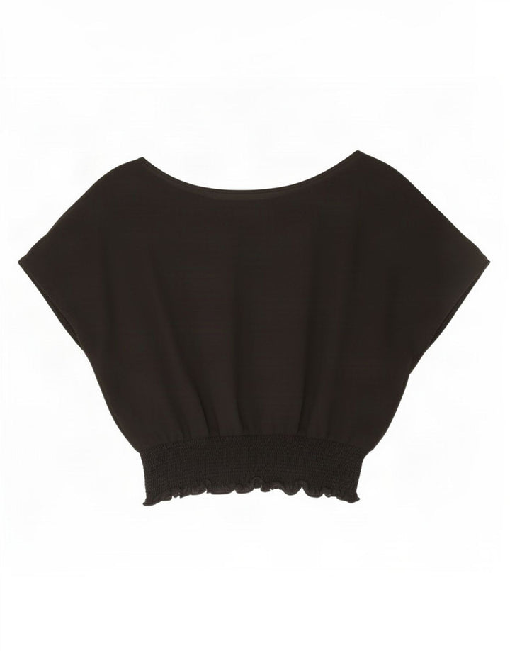 Blusa oversized feminina Zara UK 18 XL preta