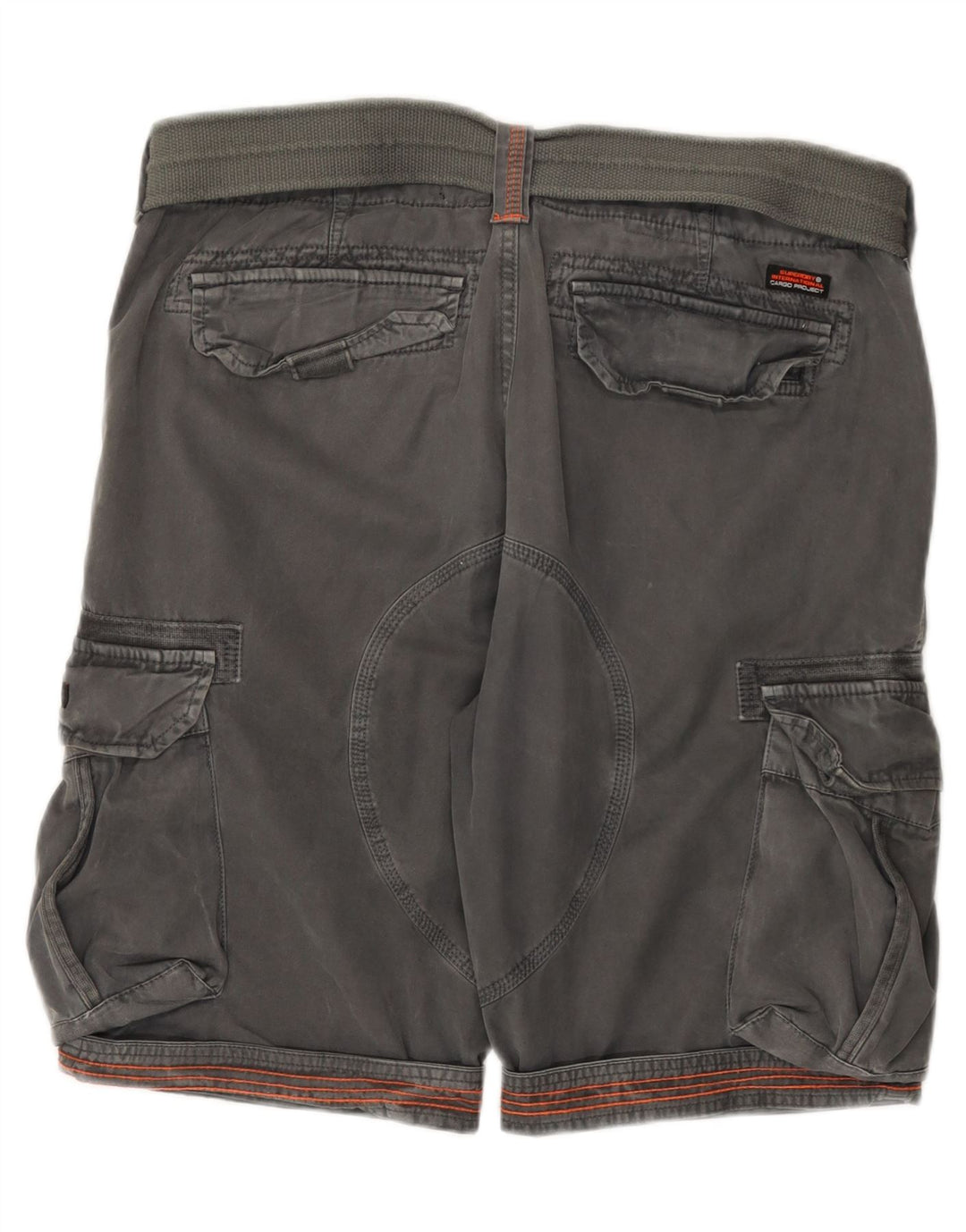 Superdry Mens Cargo Shorts W36 Grande Algodão Cinza