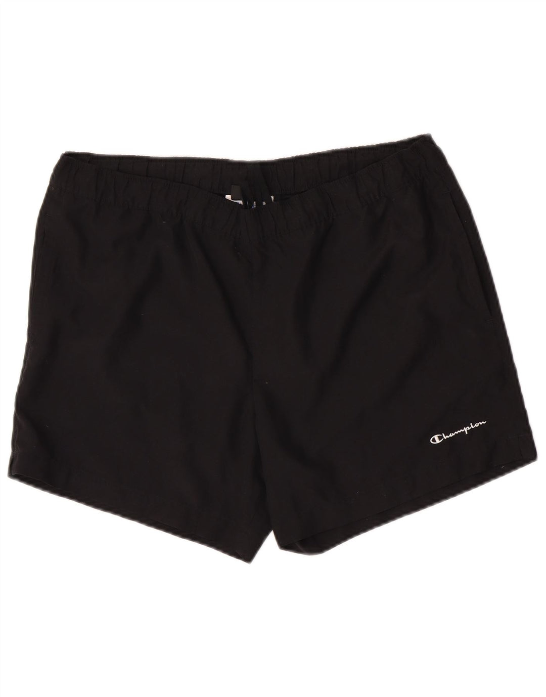 Shorts esportivos masculinos Champion grande poliéster preto