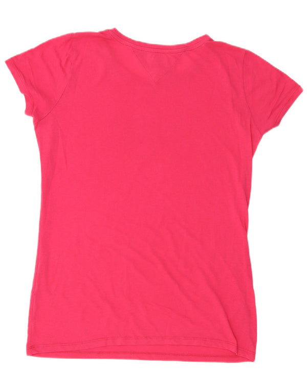 Camiseta feminina TOMMY HILFIGER com estampa gráfica UK 18 XL rosa