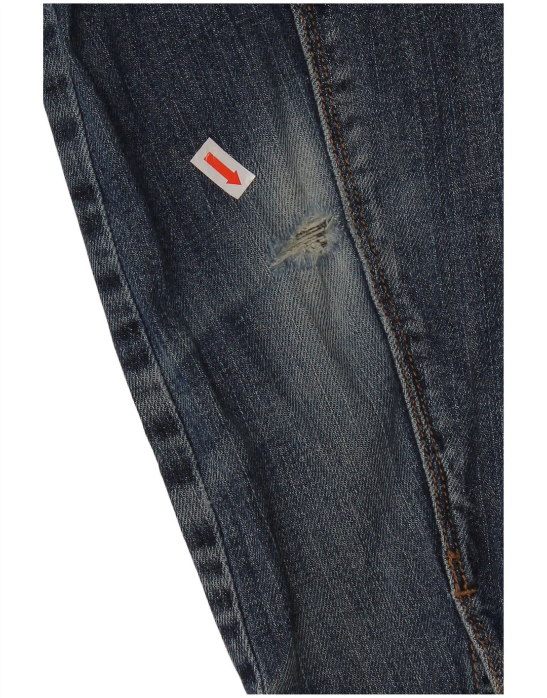 Jaqueta jeans feminina Eddie Bauer Reino Unido 14 algodão azul médio
