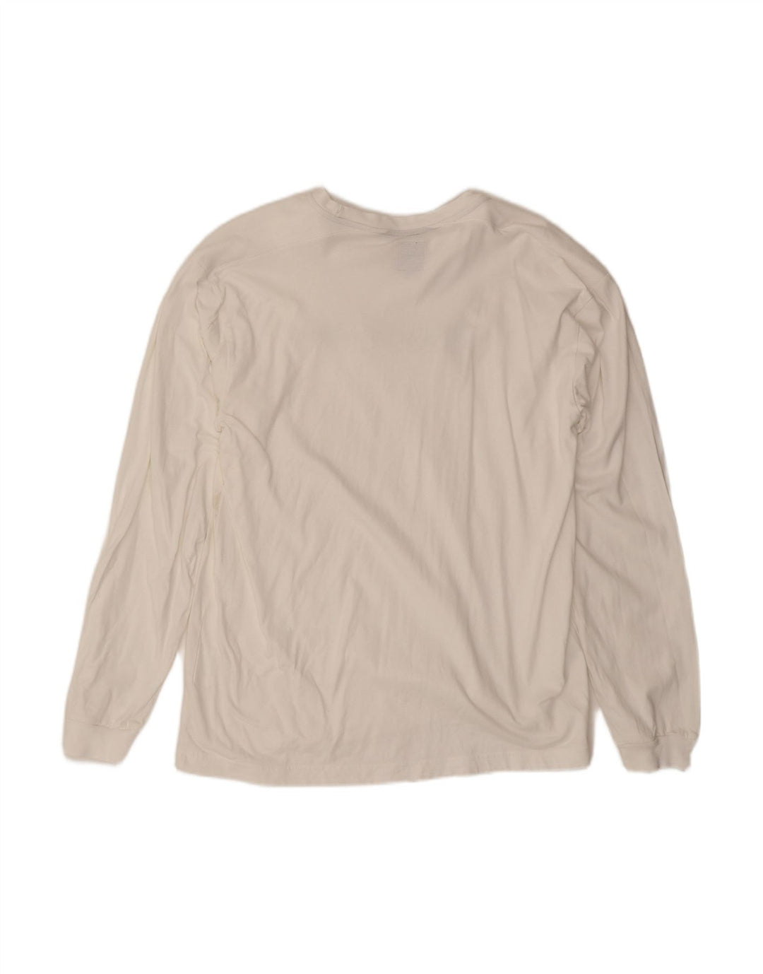 CHAMPION Top gráfico masculino manga longa 2XL algodão branco