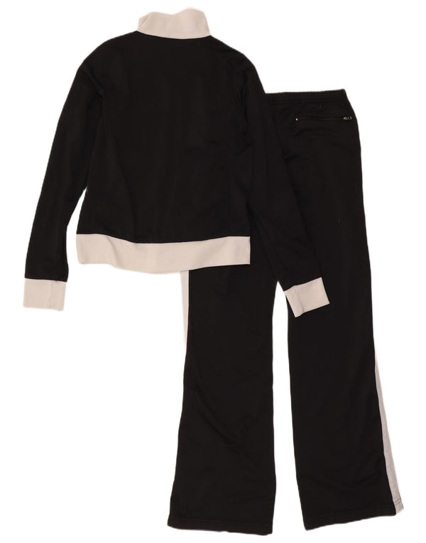 Nike Womens Full Tracksuit UK 8/10 Pequeno Preto Colourblock Poliéster