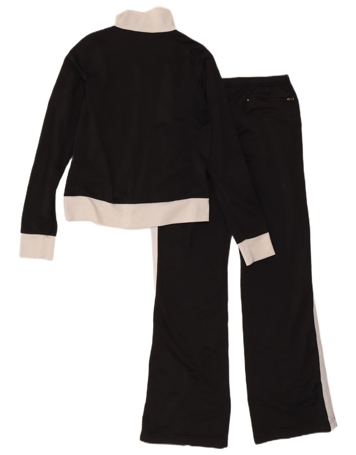 Nike Womens Full Tracksuit UK 8/10 Pequeno Preto Colourblock Poliéster