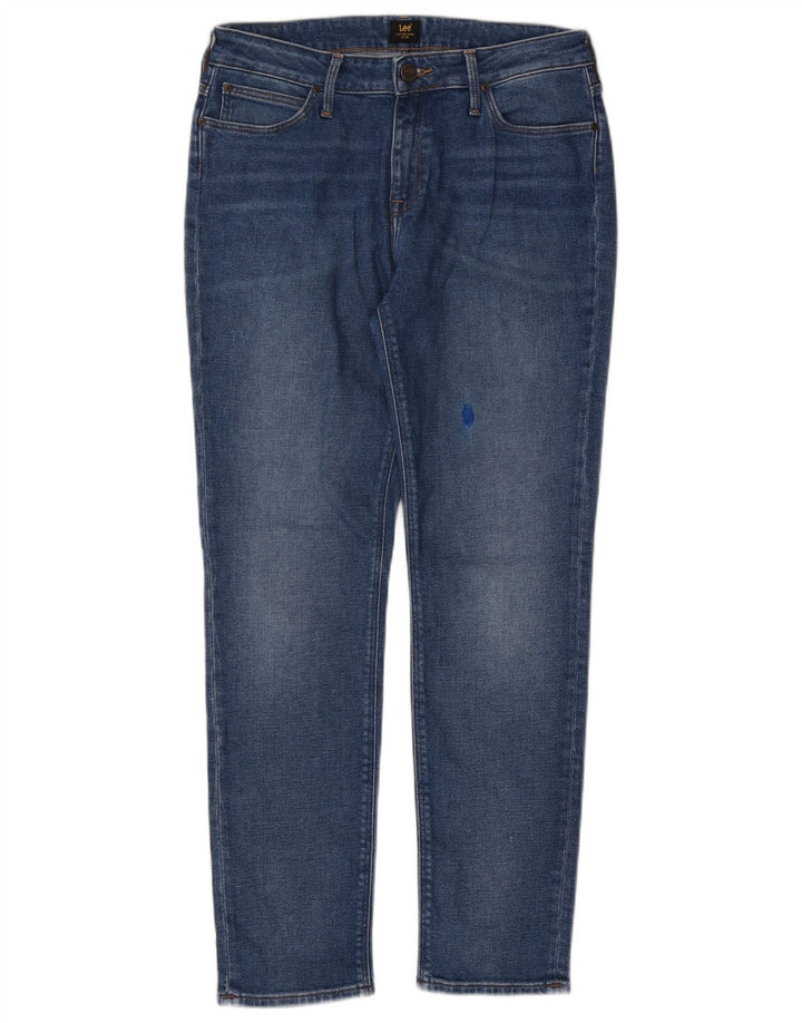 Lee Womens Elly Slim Jeans W31 L28 Azul Algodão Clássico