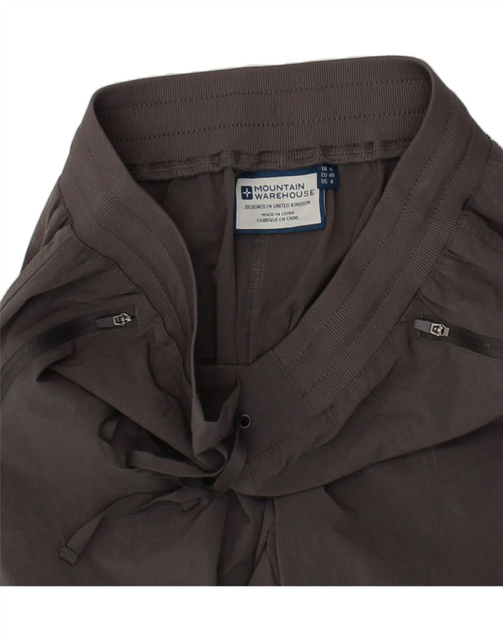 MOUNTAIN WAREHOUSE Womens Capri Tracksuit Trousers UK 12 Medium Grey Vintage Mountain Warehouse and Second-Hand Mountain Warehouse from Messina Hembry 