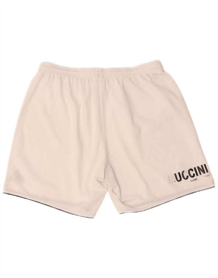 Adidas Mens Climalite Graphic Sport Shorts Grande Poliéster Branco