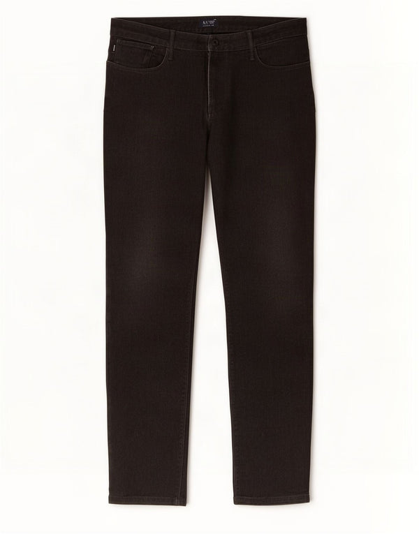 Armani Mens Jeans Slim W36 L30 Algodão Preto