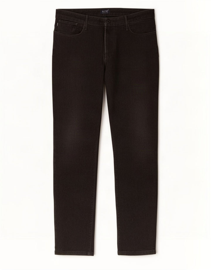 Armani Mens Jeans Slim W36 L30 Algodão Preto