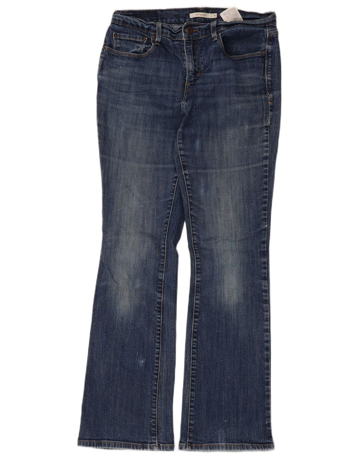 Calça jeans feminina Levi's 515 Bootcut US 8 médio W30 L29 azul algodão