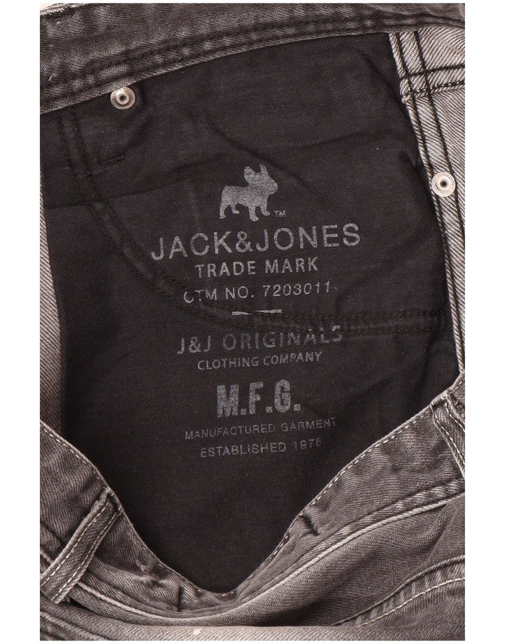 Jeans masculinos Jack & Jones desgastados slim W32 L33 cinza