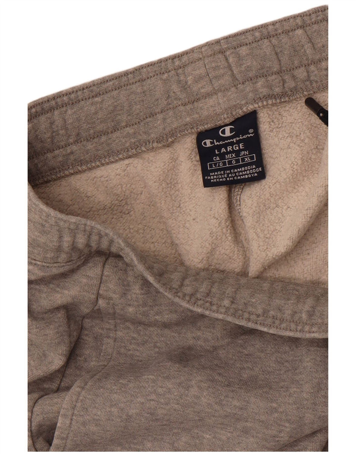 Calça de treino masculina Champion Joggers grande cinza manchado
