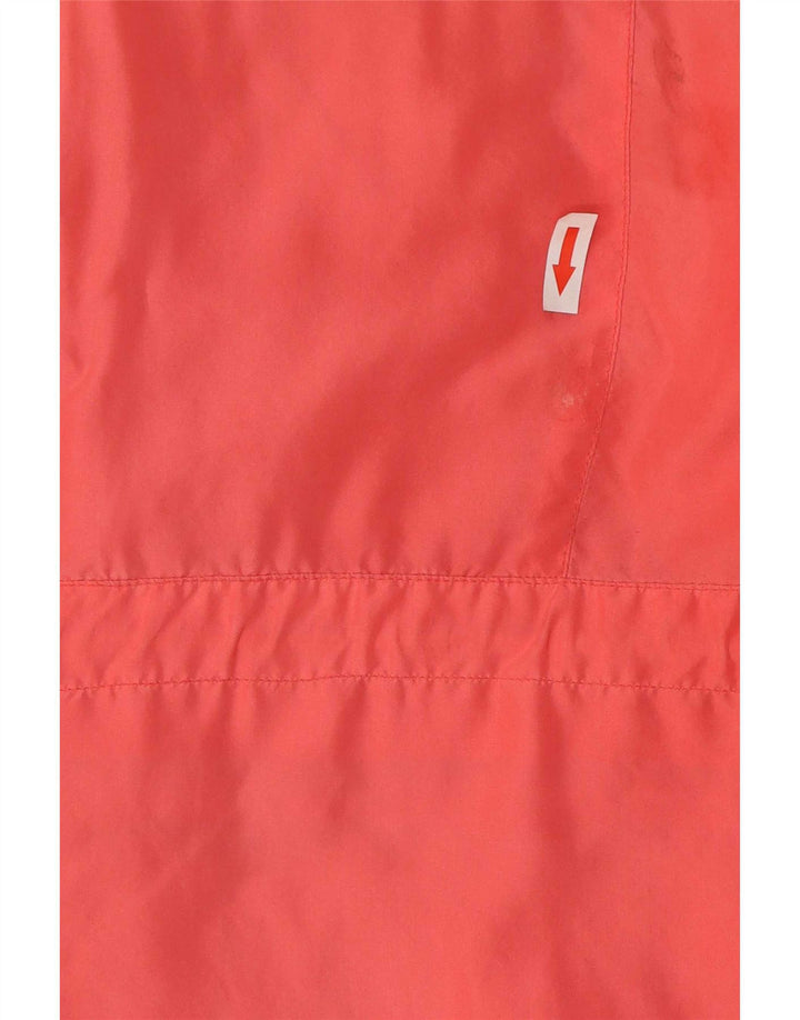 Jaqueta corta-vento feminina vintage UK 18 XL seda rosa