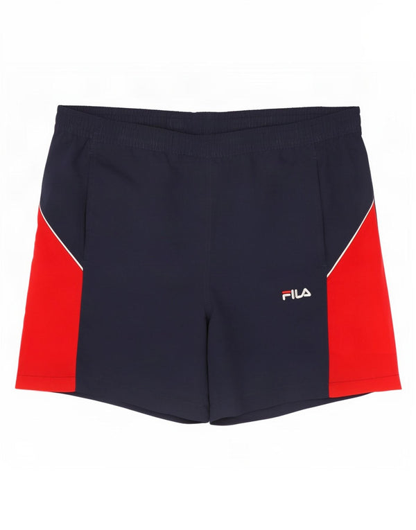 Fila Mens Sport Shorts Grande Poliéster Colourblock Azul Marinho