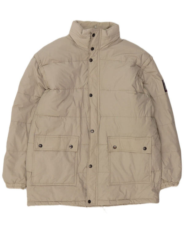 Jaqueta acolchoada masculina Brugi UK 42 XL bege