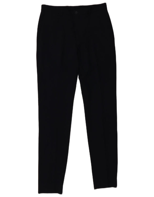Zara Calça masculina skinny casual EU 36 XS W29 L31 Poliéster azul marinho