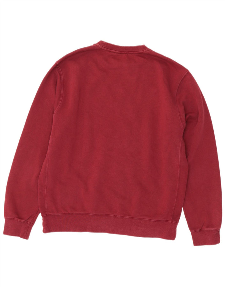 Nike Mens Moletom Jumper Médio Algodão Borgonha