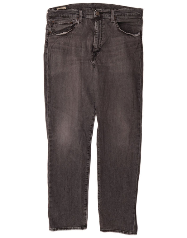 Calça jeans masculina Levi's 502 Tapered W36 L34 cinza algodão