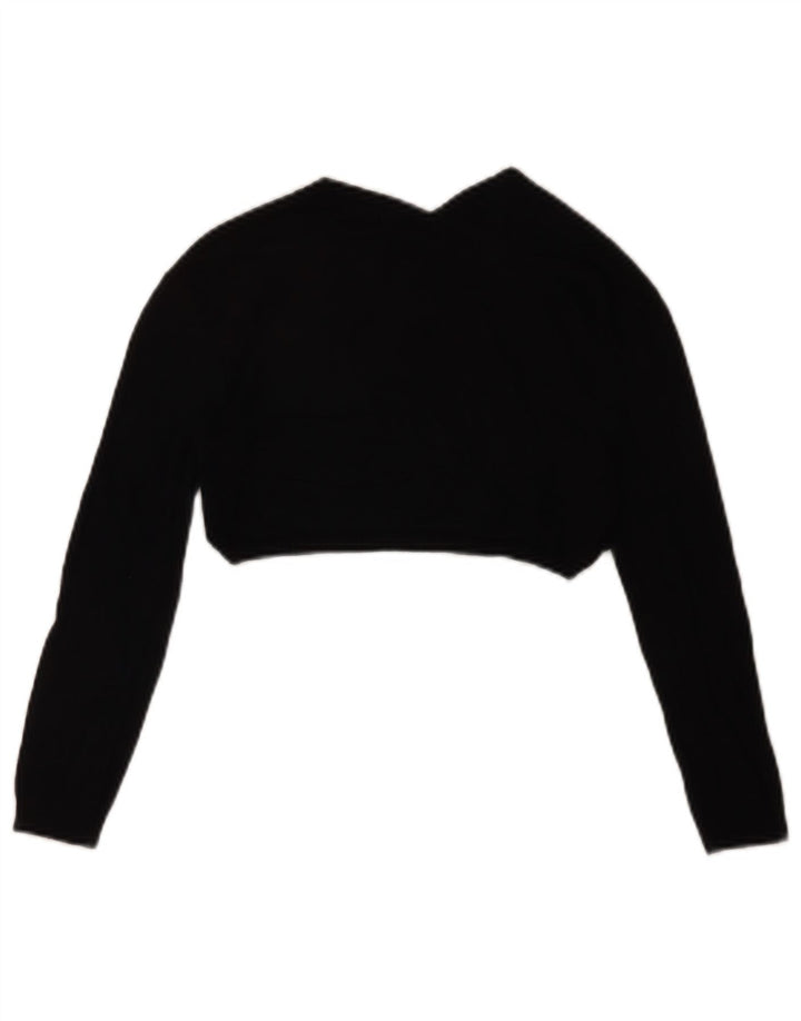 Top feminino de manga 3/4 da Max & Co. Reino Unido 10 pequeno preto