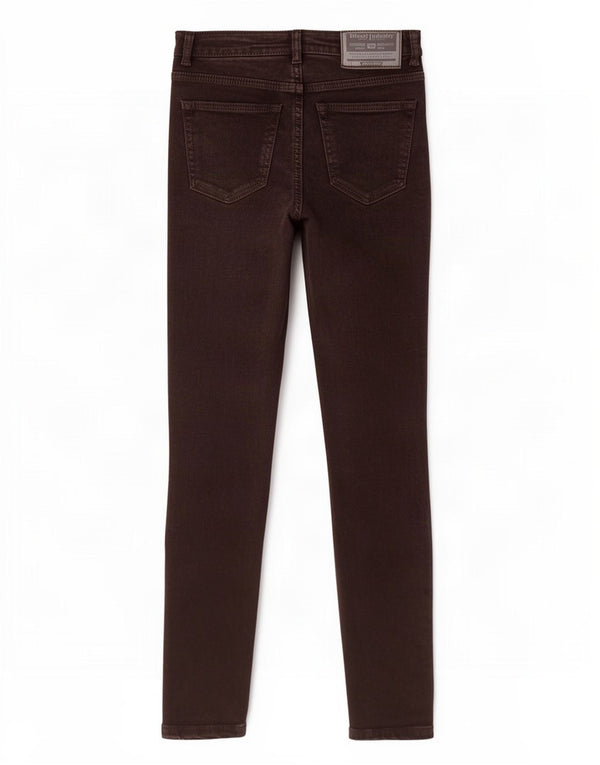 Diesel Meninas Jeans Skinny 11-12 Anos W24 L25 Algodão Preto