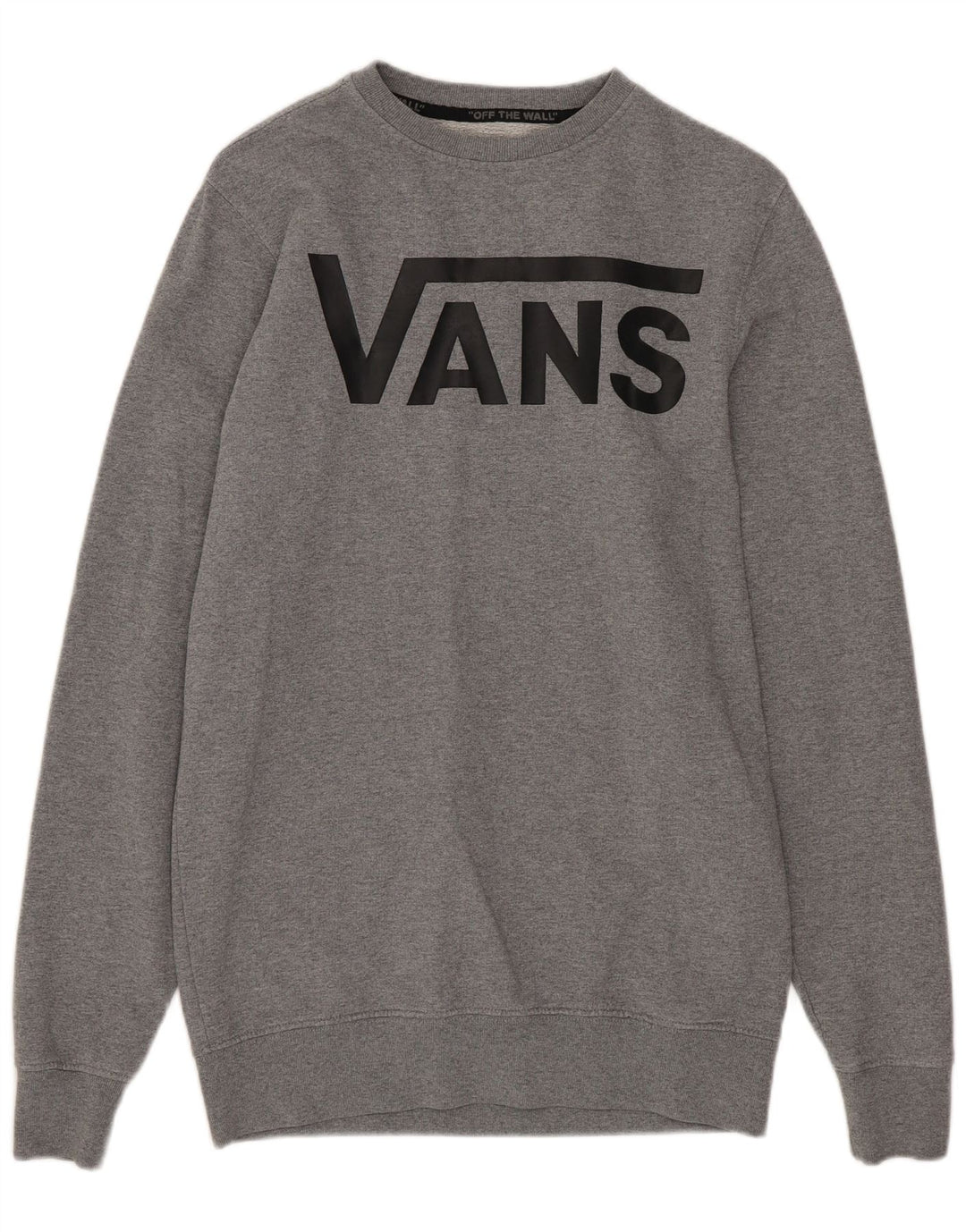 VANS Mens Moletom Jumper XS Cinza Flecked Algodão