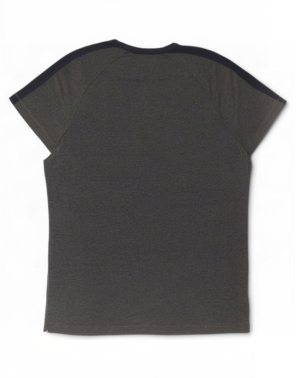 Camiseta masculina French Connection Top XL cinza colorblock algodão
