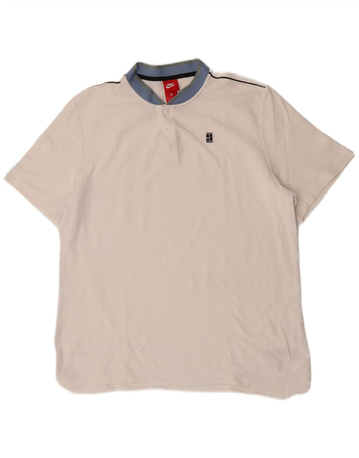 Camisa polo masculina Nike XL algodão branco