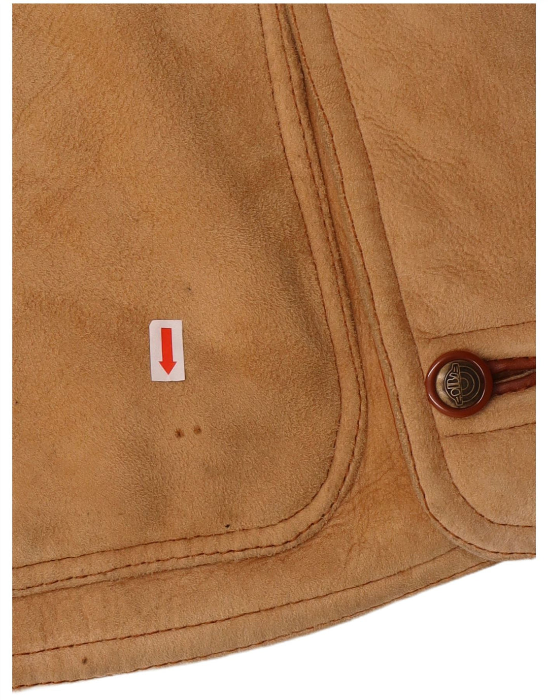 Jaqueta masculina DIBI Uomo Shearling IT 46 pequena bege shearling clássica