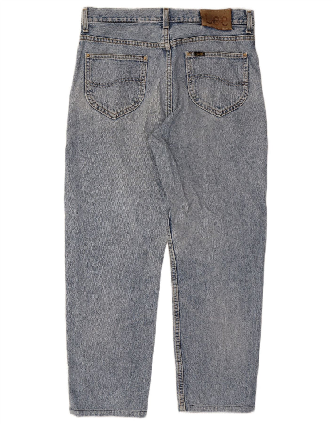LEE Masculino Brooklyn Tapered Jeans W34 L26 Azul Algodão